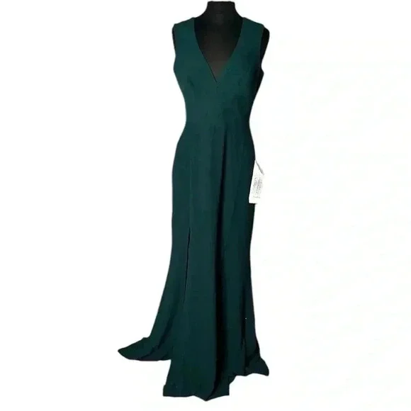 Dress The Population Green Monroe Maxi Gown Size L